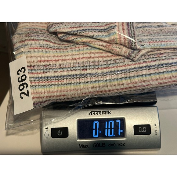 Madewell Balloon Sleeve Cropped Crewneck Top Sz S Rainbow Stripe Bubble Sleeve - Picture 11 of 11